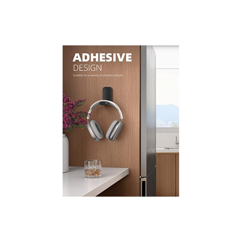 Lamicall Under Desk Headphone Stand - Adhesive Headset Holder Hook