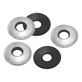 PATIKIL 3/8"x1" EPDM Bonded Sealing Washers, 50 Pieces Galvanized Neoprene Rubber Backed Screw Gasket for Industrial Home Machinery Ships Roof