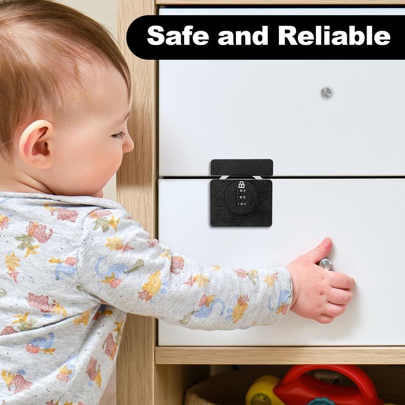 Keyless Combination Cabinet Lock - 3-Digit Security Door Lock for