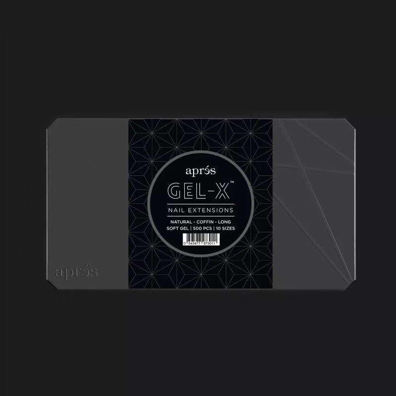 Aprés Caja Uña Postiza Tips Aprés Coffin Natural Larga 500