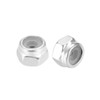 sourcing map M2 x 0.4mm Nylon Insert Hex Lock Nuts,