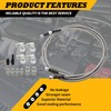Jecoupoon 6AN 70" Transmission Oil Cooler Hose Line kit Compatible