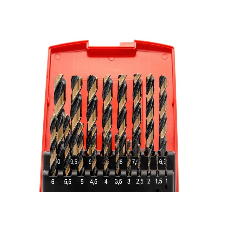 Baer Twist Drill Bit Set Power HSSE 1-10 mm Drill
