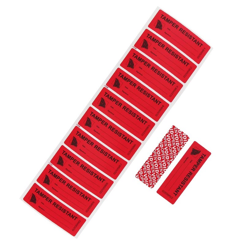 100pcs Transfer Tamper Evident Security Stickers Tape Warranty Void Resistant