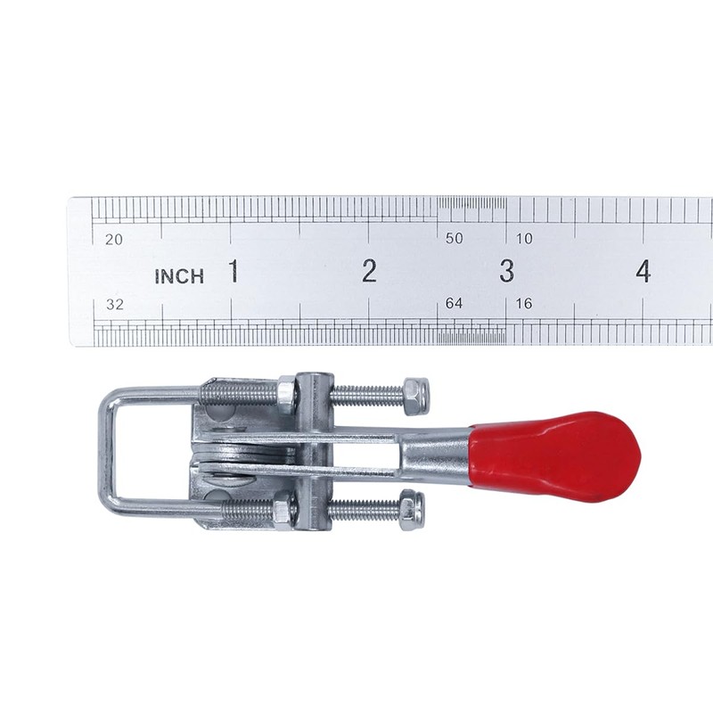 2PCS Adjustable Toggle Clamp Set Adjustable Latch U Bolt Self-Lock