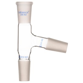 Labasics 3 Way Distilling Adapter with 24/40 Joints for Distillation Apparatus