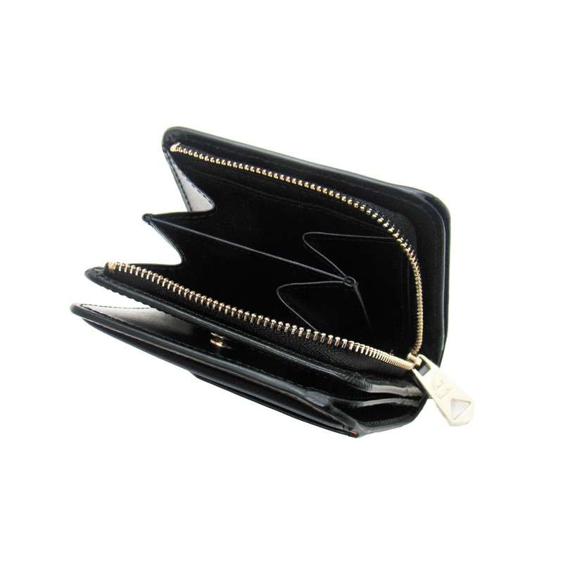 Paul Smith Swirl Stripe Slots Women's Bi-Fold Wallet, Black, Black
