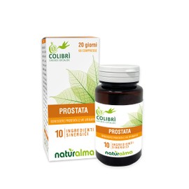PROSTATA Naturalma Consorzio Colibrì 60 Tablets of 1000 mg | Nettle, Fireweed, Saw Palmetto, Pumpkin, Corn, Pollen, Soy, Lycopene, Zinc and Selenium | Dietary Supplement