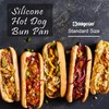 Silicone Hotdog Bun Pan, 6 Inch Standard Hot dog Bun