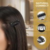 50 Clips Cucas Para Extensiones De Cabello y Pelucas 32mm