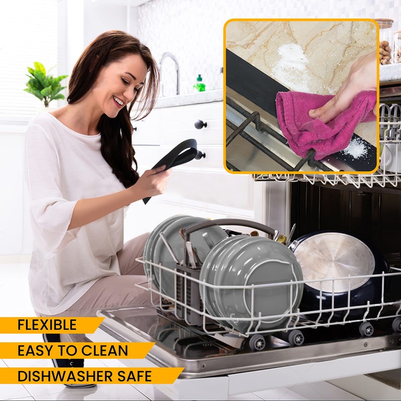 INGUINII 2-Pack Stove Gap Cover 25 Inch- Heat Resistant Non-Slip