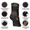 CFR Copper Ankle Support Brace Foot Compression Sleeve Arthritis Tendonitis