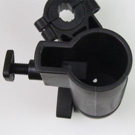 AIMALL Durable Golf Umbrella Holder for Buggy Cart, Baby Pram, Wheelchair, Adjustable Clamp, Black, 13 inches Long