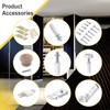 Bifold Closet Track Kit, 48inch Length, Steel Track, White (1