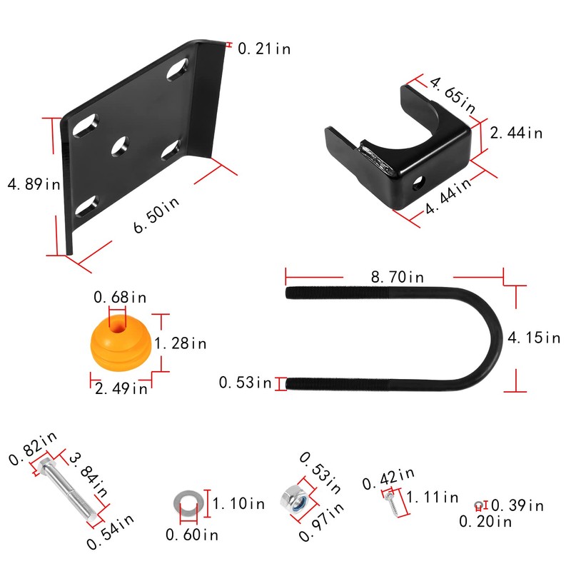 6" Rear Axle Flip Kit Pickup Truck Lowering Drop Kit