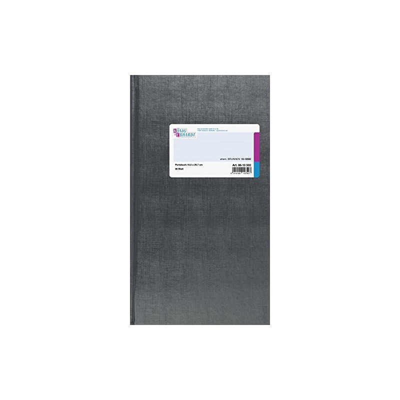 King and Ebhardt 8610502 Porto Book, Ceilings Tape, 1 Page,
