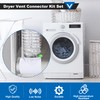 90 Degree Dryer Vent Elbow, Dryer Vent Connector Kit for
