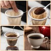 Elegaperma 5 Pcs Cloth Coffee Filters Reusable, Coffee Strainer Cloth