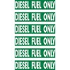 Diesel Fuel only, 6 Decals as Shown, Equipment, Hard hat,