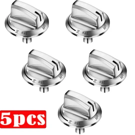 For Frigidaire New 5PACK Stove Knobs For Frigidaire Range Cooktop Knob 5304525746 5304504839
