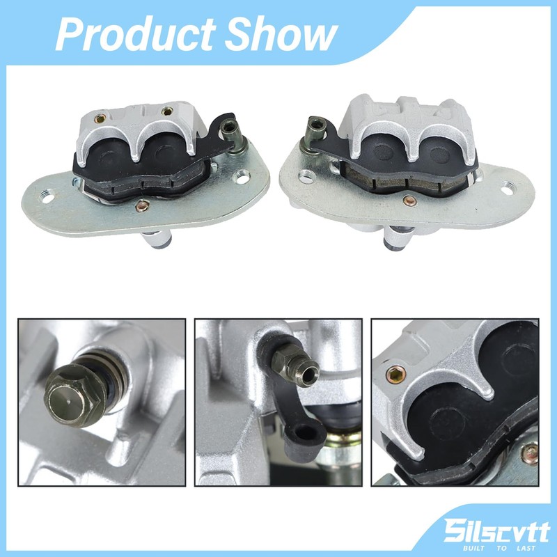 Silscvtt Front Rear Brake Calipers with Pads Replacement for Yamaha