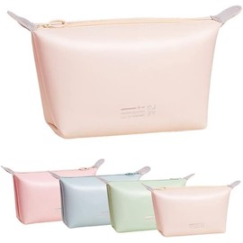 Jyot Creation Luxury Makeup Bag with Zipper & Velcro Closure Cosmetic Organizer Pouch for Travel, Toiletry Vanity Bag, Makeup Brush Lipstick Holder Portable Waterproof, Multi Color, Multi, M, cosmetic