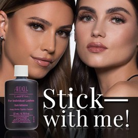 Ardell LashTite Lash Adhesive, Dark Eyelash Glue for Individual Lashes - Long-Lasting Waterproof Lash Glue, 0.75 oz, 2 Pack