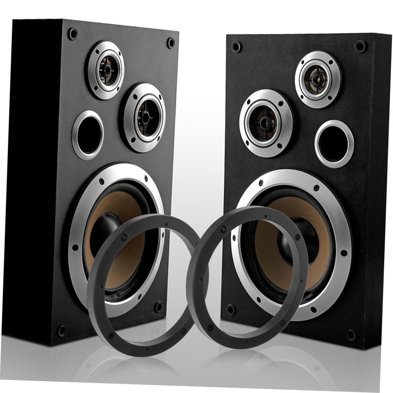 IWOWHERO 2Pcs Car Speaker Spacer Rings Adapter Durable Speaker Mounting