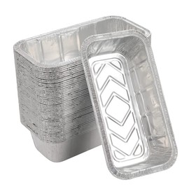 Waytiffer Loaf Pans [50 Pack] 2Lb Heavy Duty Disposable Aluminum Foil Premium Bread Tins Standard Size - 8.5" X 4.5" X 2.5" Perfect for Homemade Cakes & Breads