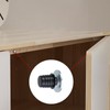 Semetall 4Pcs Concealed Magnetic Door Catch Black,Mini Strong Magnetic Circle