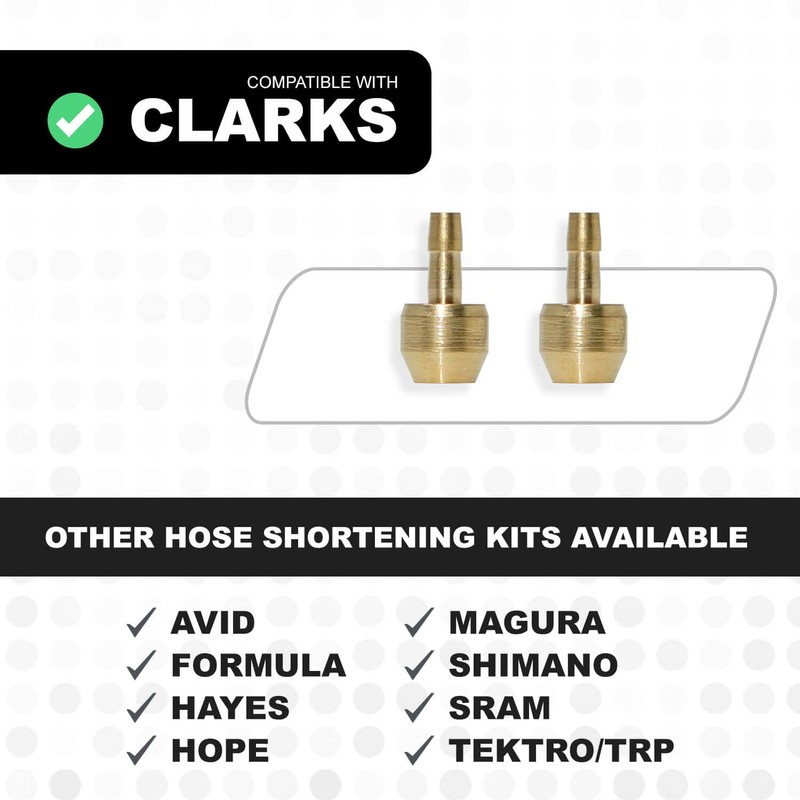 epic Clarks Brake Hose Shortening Kit - Includes 2X Hose
