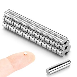 100pcs 3x1mm, 50pcs 4x2mm, 50pcs 5x2mm (Actual Size) - 200PCS Mini Magnets Combo Pack - Small Tiny Littile Thin Magnets for Miniatures, Small Models, Hobby, Crafts, 3D Printing