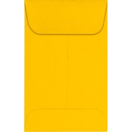#1 Coin Envelopes (2 1/4 x 3 1/2) - Sunflower Yellow (250 Qty.)