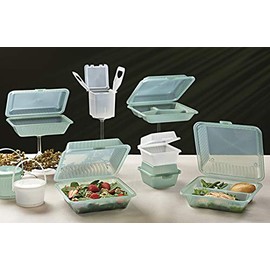 G.E.T. EC-07-1-JA-EC Handled Take-Out Soup Container, 12 Ounce, Jade (Set of 4)