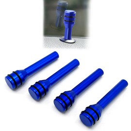 4 pomos de cerradura de puerta de coche, tornillo universal de elevación de puerta interior automático de aleación de aluminio, cubierta de modificación de bloqueo de puerta, accesorios de coche para