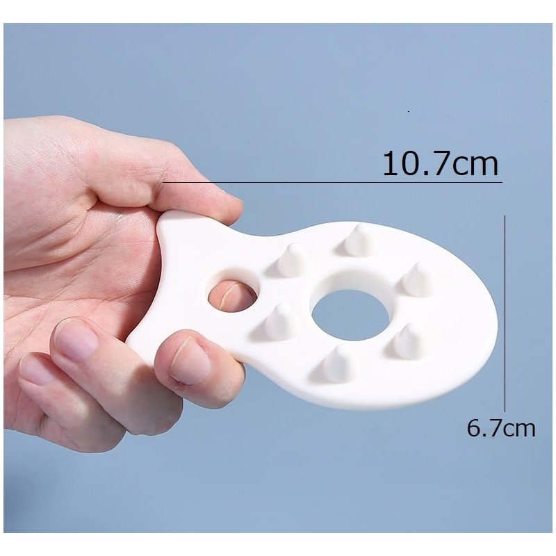 DearJapan Cassa Scalp Massage Cassa Plate Face Body Head (White)