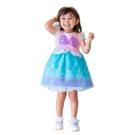 Monoii Princess Apron Dress, Children's Ariel, Little Mermaid, Mermaid Apron Dress, Kids One-Piece, Girls' Princess Dress, Children's Princess, Little Princess, Halloween Cosplay Costume e0145