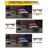 LUMENIX 72 LED Rooftop Emergency Strobe Light Bar w/Control Panel