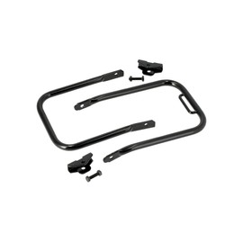 Black Pannier Rack with Support Bracket for Simson S50, S51, S70