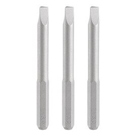 sourcing map 3pcs 3.0mm Triangle Screwdriver Bit 5/32" Hex Shank 45mm/1.77" Length Magnetic Triangular Head Hex Bits S2 Steel Screw Driver Bit