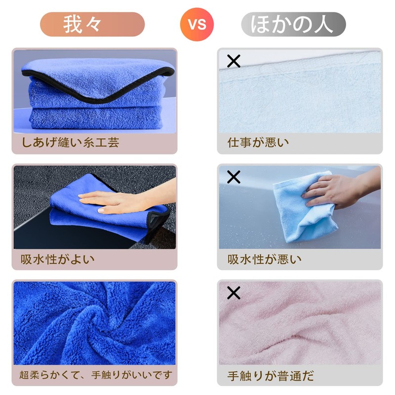 Car Wash Towel, Microfiber Cloth, Thick Fiber, Soft, Microfiber Towel,