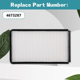 RAPIHIDAN 4673287 Cabin Air Filter Compatible with John Deere 35G 50G 60D, Fit for Hitachi Excavator ZX30U-5A ZX35U-5A ZX40U-5A ZX48U-5A ZX50U-5A