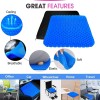 Helishy Extra Large Gel Seat Cushion, 17x17inch Double Thick Egg