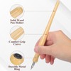 SHINEOFI Real Wood Calligraphy Pen Multi-function Dip Pen Writing Brush