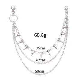 Punk Trouser Chain For Men, Cool Gifts For Men Adults, Perfect For Skateboard, Motorbike And Hip Hop Style, Fashionable Accessory