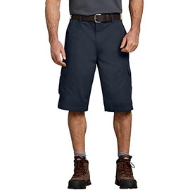 Dickies mens Dickies 13 Inch Loose Fit cargo shorts, Rinsed Dark Navy, 34 US