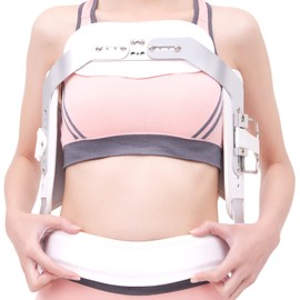 GHORTHOUD Hyperextension Back Brace Orthotics Jewett Brace for Thoracic & Lumbar Spine Flexion, Spine Compression Fractures LSO L0472 (Large)