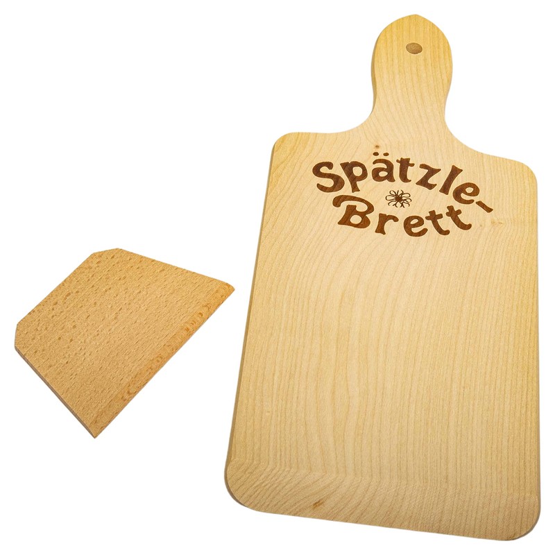DEKOFANT Spaetzle Board with Scraper Wood 35.5 x 15 x