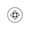 HECO-TOPIX-plus 4.5 x 50, rear wall screw, Pozi-Drive, VVG, A3K,
