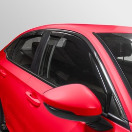 Voron Glass in-Channel Extra Durable Rain Guards for Honda Civic 2022-2025 Sedan, Window Deflectors, Vent Window Visors, 4 Pieces - 200848